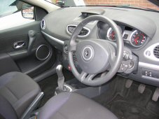 Interior view of driving instructors car